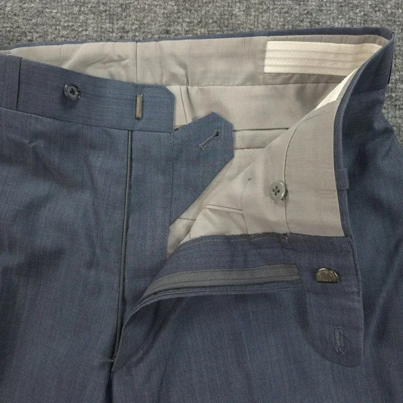 Daryl James Suit Mens 40 32x32 Blue 2 Piece Set Bespoke Custom Tailored NFL USA